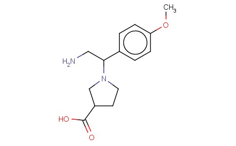 1-[2-AMINO-1-(4-METHOXY-PHENYL)-ETHYL]-PYRROLIDINE-3-CARBOXYLIC ACID